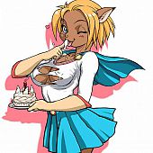 Furry gals in hawt uniforms.