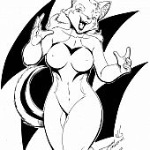 Furry slits comics characters having fun.