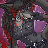 Wicked anime furry with a violent hardon.