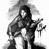 In nature's garb dream cuties bw drawings.
