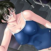 Playful anime playgirl getting taut beaver permeated by a big cock.